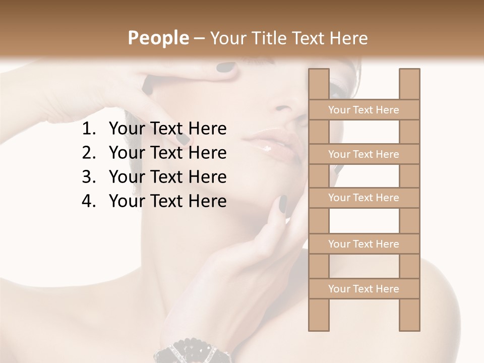 Female Manicure Elegant PowerPoint Template