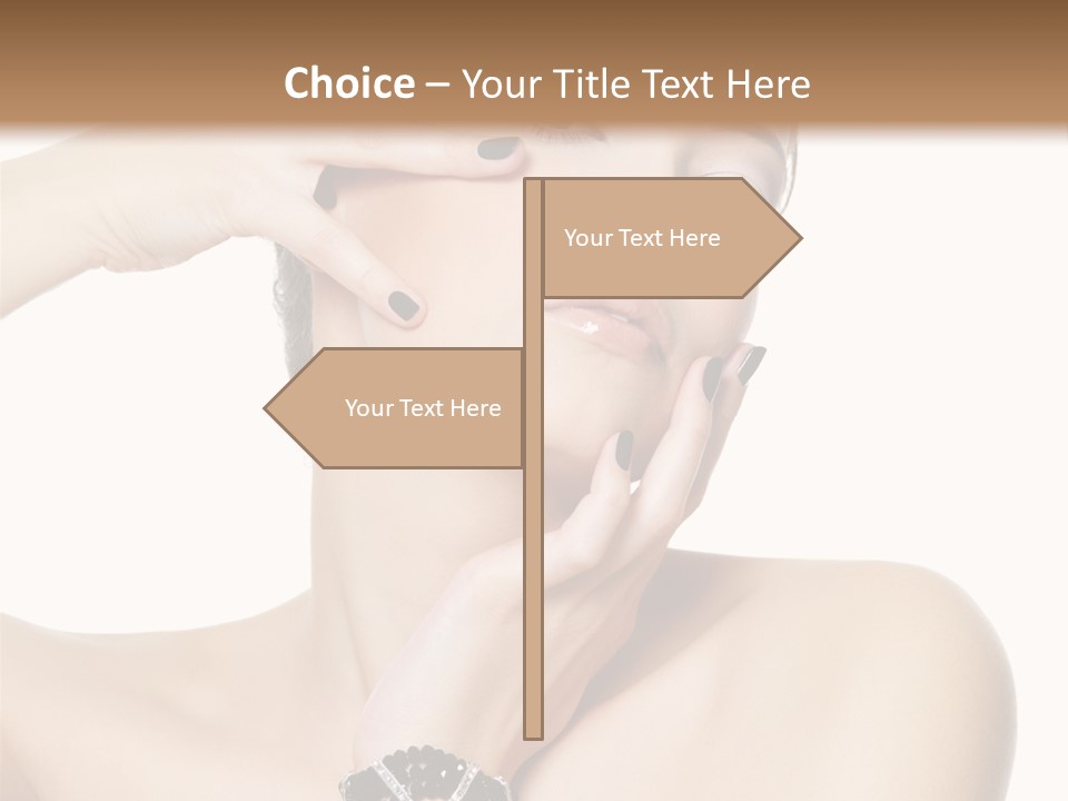 Female Manicure Elegant PowerPoint Template