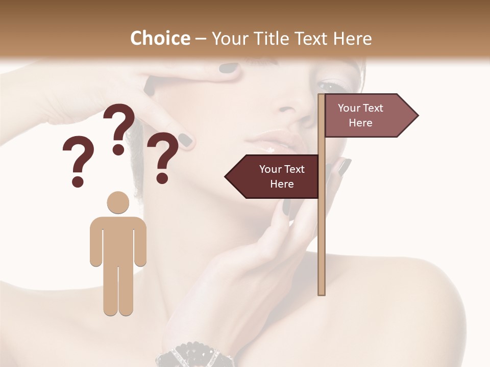 Female Manicure Elegant PowerPoint Template