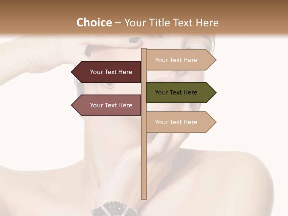 Female Manicure Elegant PowerPoint Template