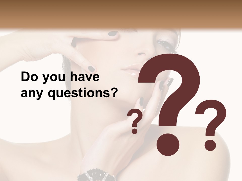 Female Manicure Elegant PowerPoint Template