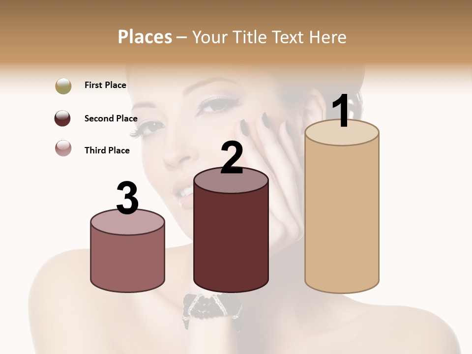 White Background Make Up  PowerPoint Template