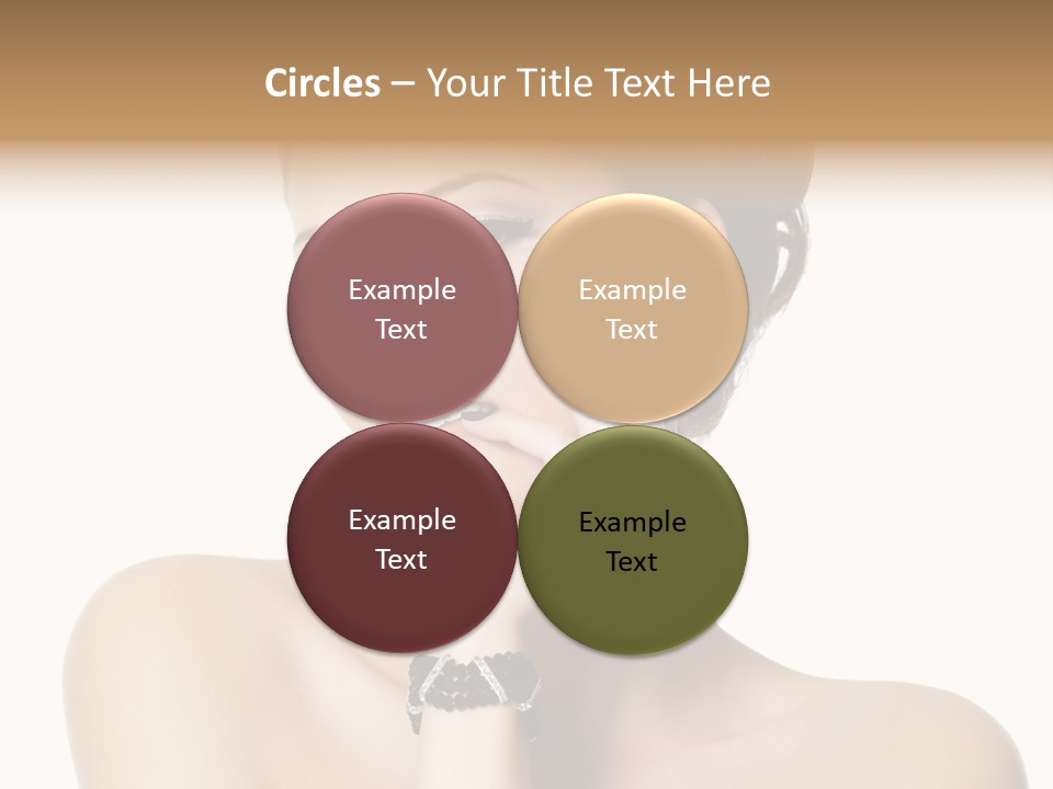 White Background Make Up  PowerPoint Template