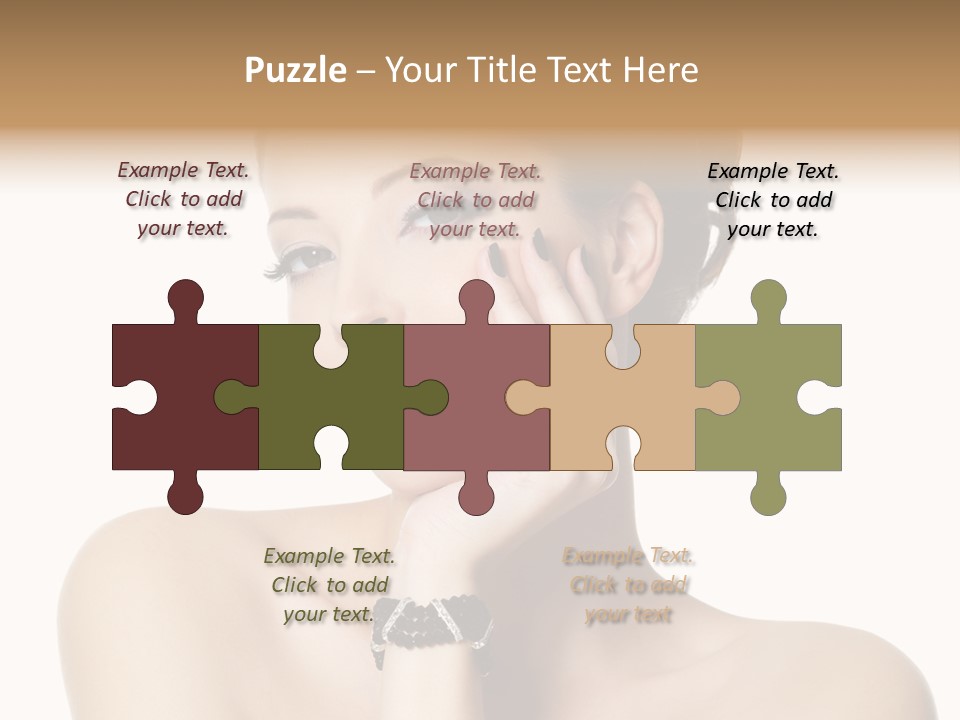 White Background Make Up  PowerPoint Template