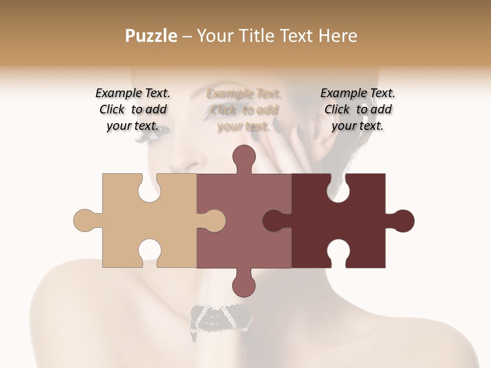 White Background Make Up  PowerPoint Template