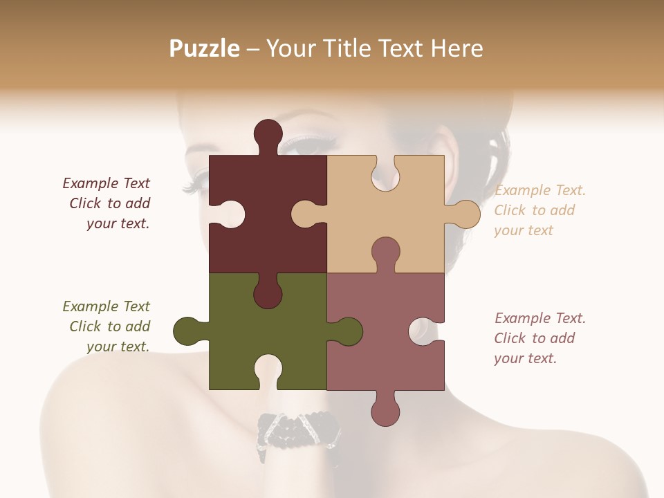 White Background Make Up  PowerPoint Template