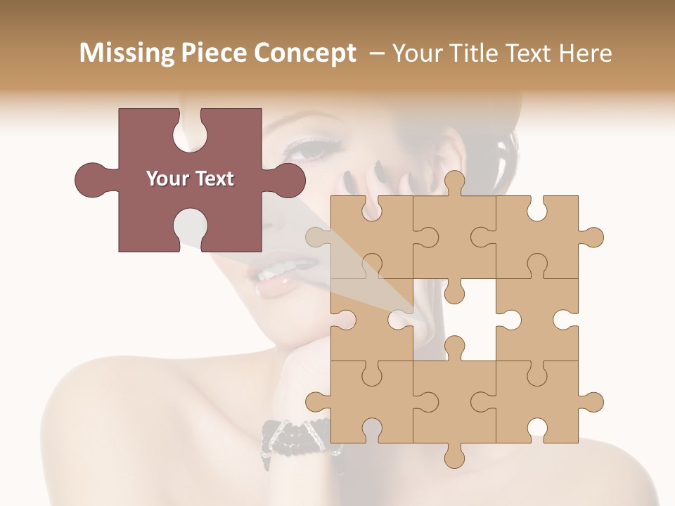 White Background Make Up  PowerPoint Template