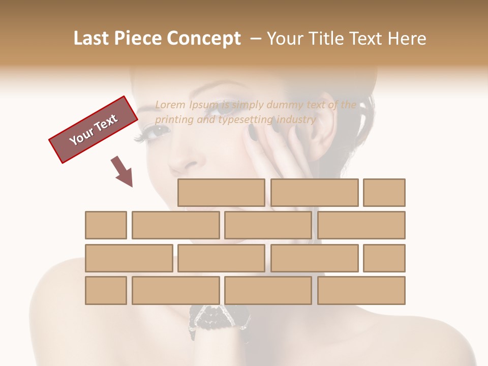 White Background Make Up  PowerPoint Template