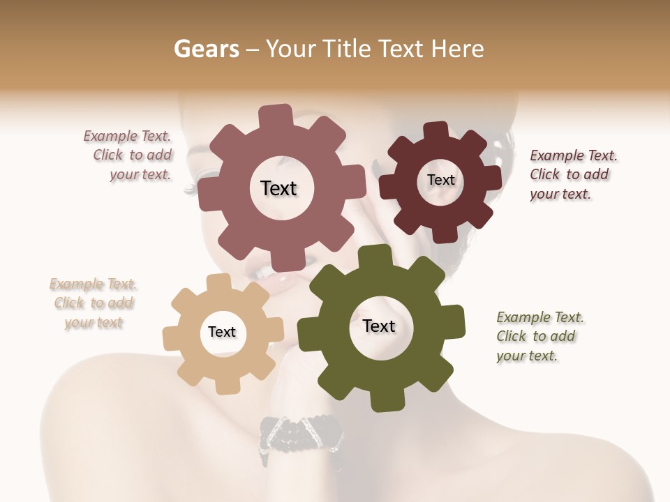 White Background Make Up  PowerPoint Template