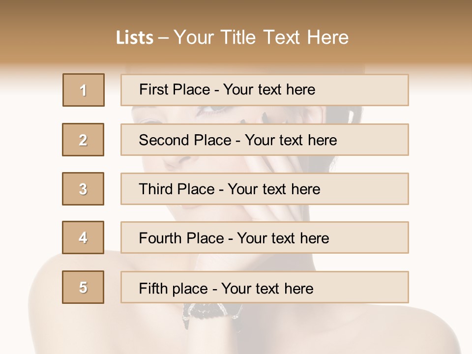 White Background Make Up  PowerPoint Template