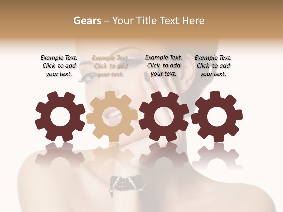 White Background Make Up  PowerPoint Template