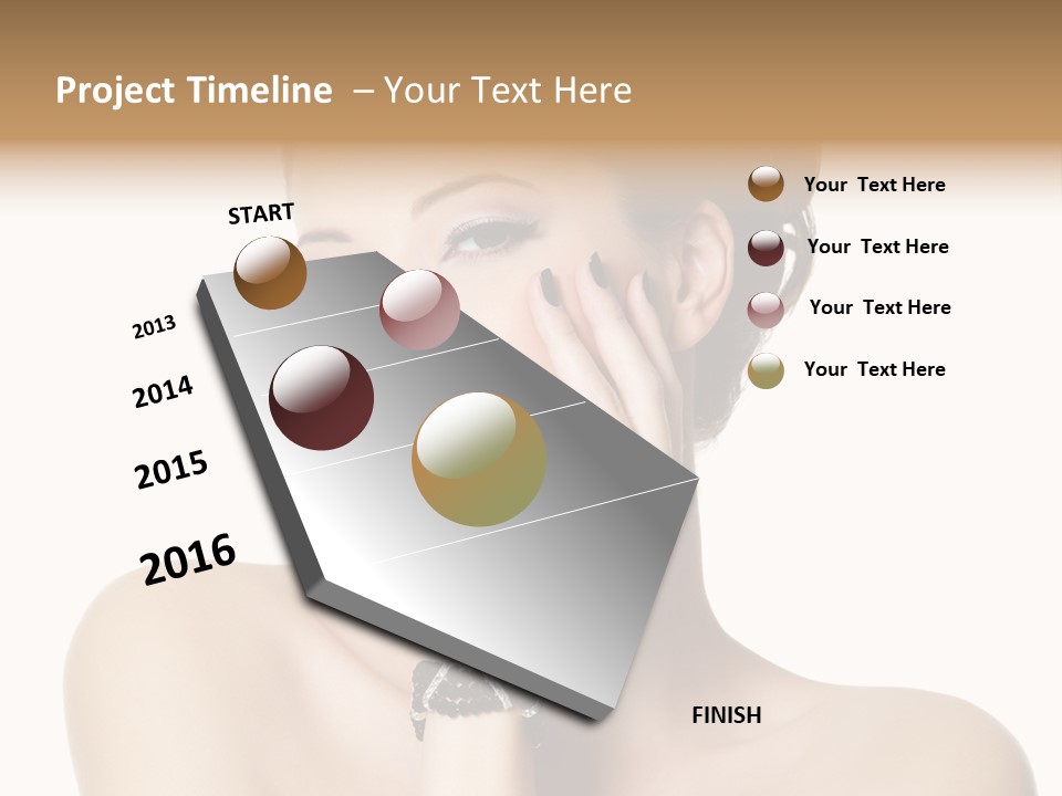 White Background Make Up  PowerPoint Template