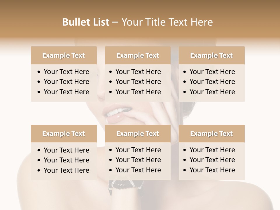 White Background Make Up  PowerPoint Template