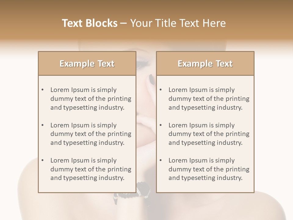 White Background Make Up  PowerPoint Template