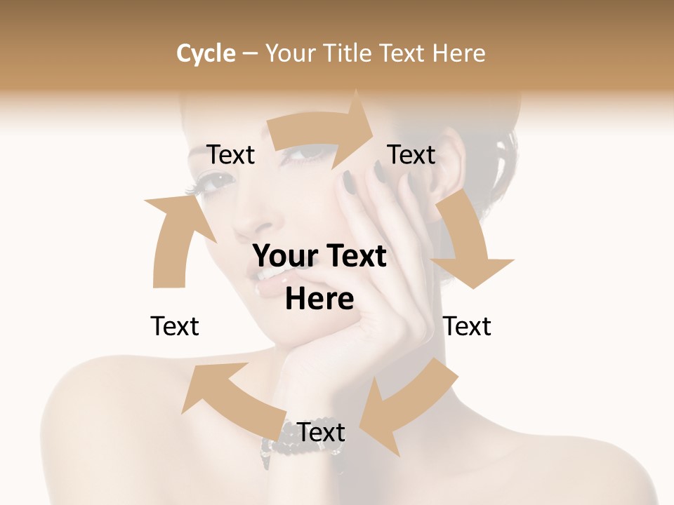 White Background Make Up  PowerPoint Template