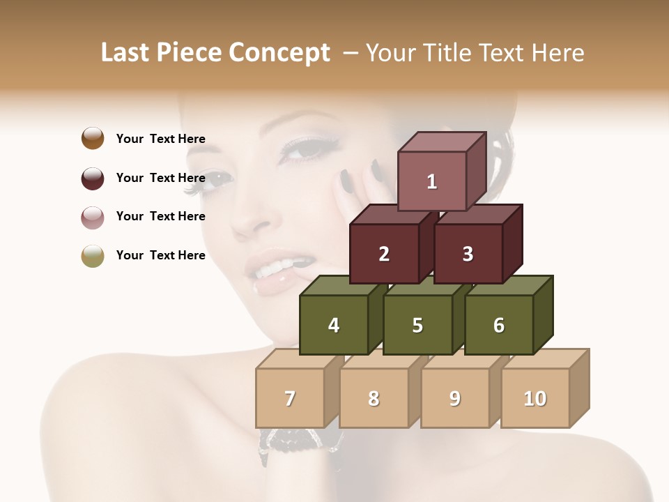 White Background Make Up  PowerPoint Template