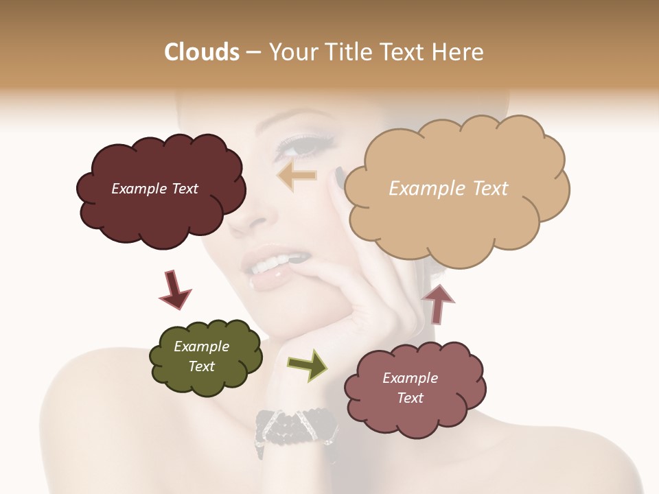 White Background Make Up  PowerPoint Template