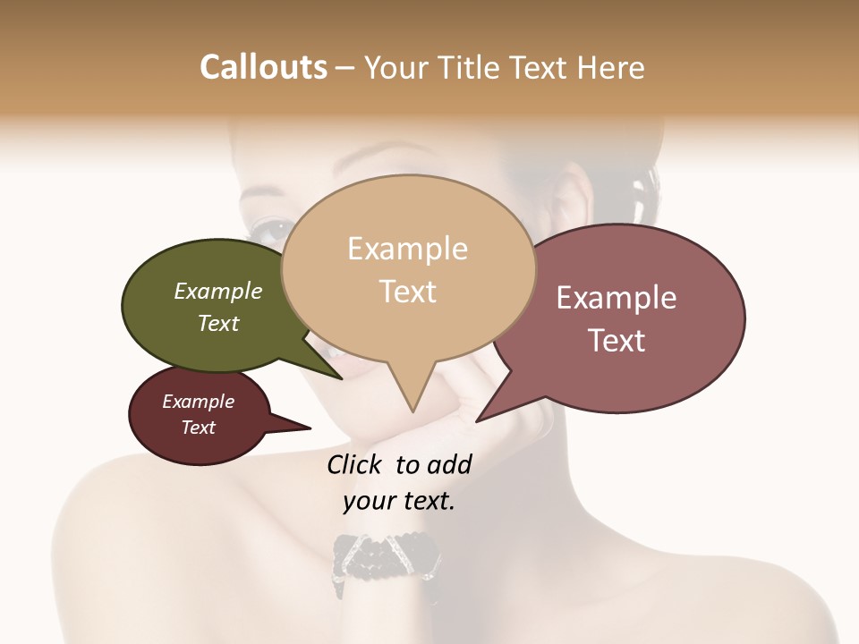 White Background Make Up  PowerPoint Template