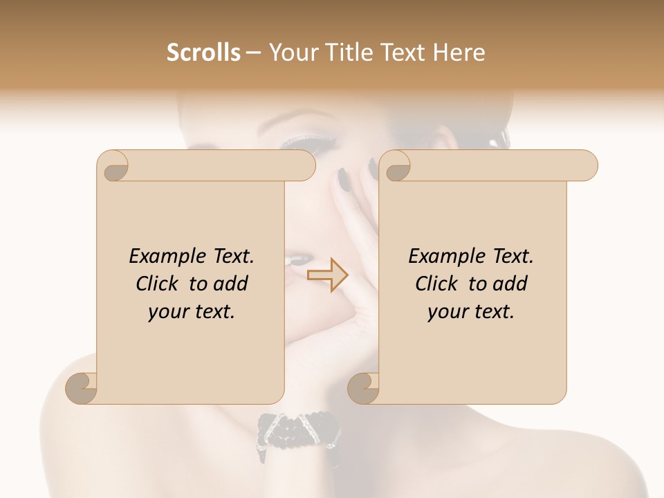 White Background Make Up  PowerPoint Template