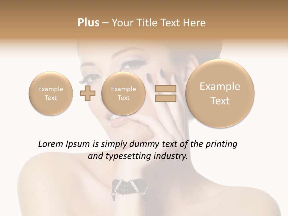 White Background Make Up  PowerPoint Template