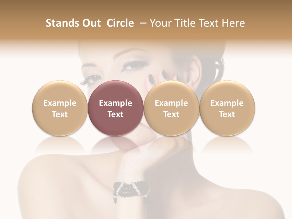 White Background Make Up  PowerPoint Template