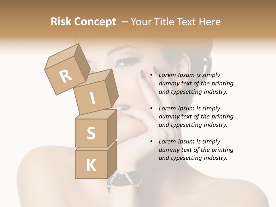 White Background Make Up  PowerPoint Template