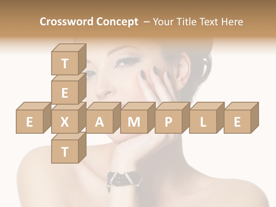 White Background Make Up  PowerPoint Template