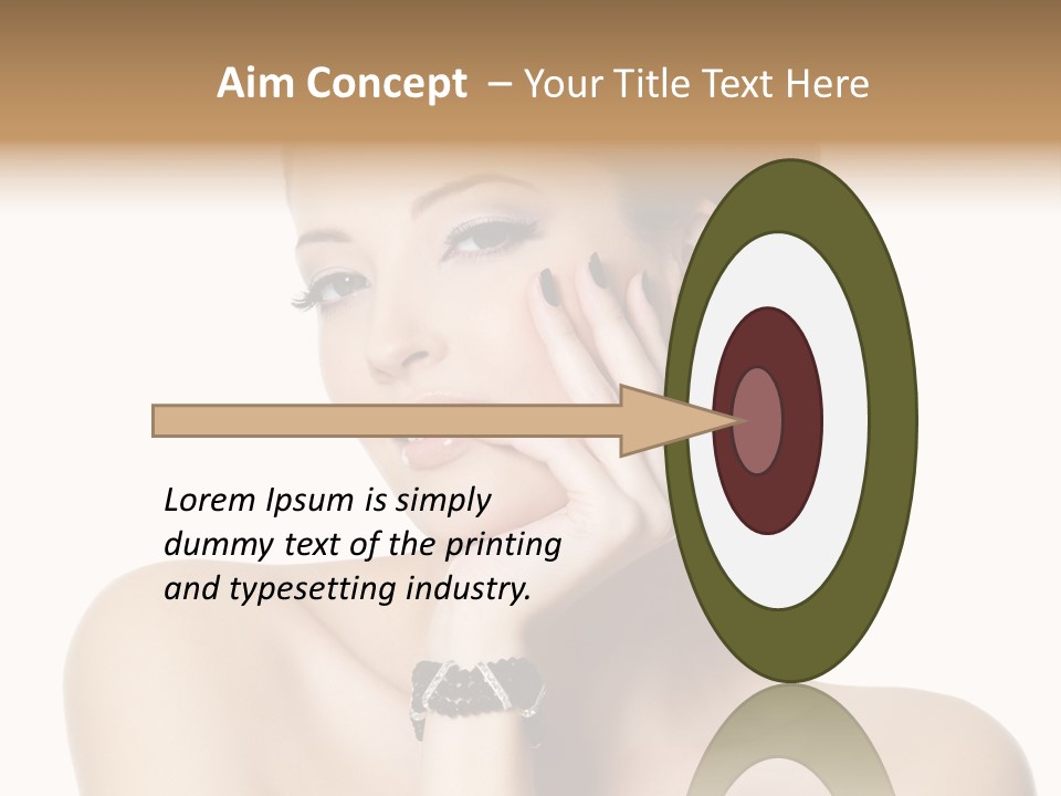 White Background Make Up  PowerPoint Template