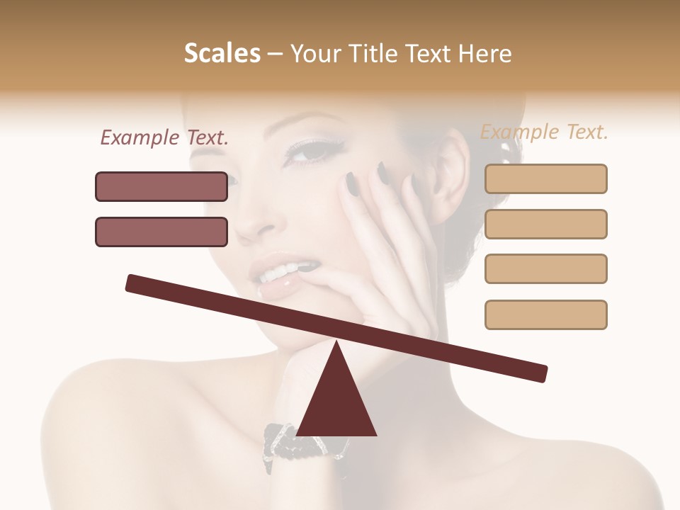 White Background Make Up  PowerPoint Template