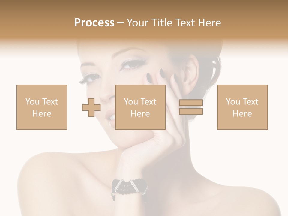 White Background Make Up  PowerPoint Template