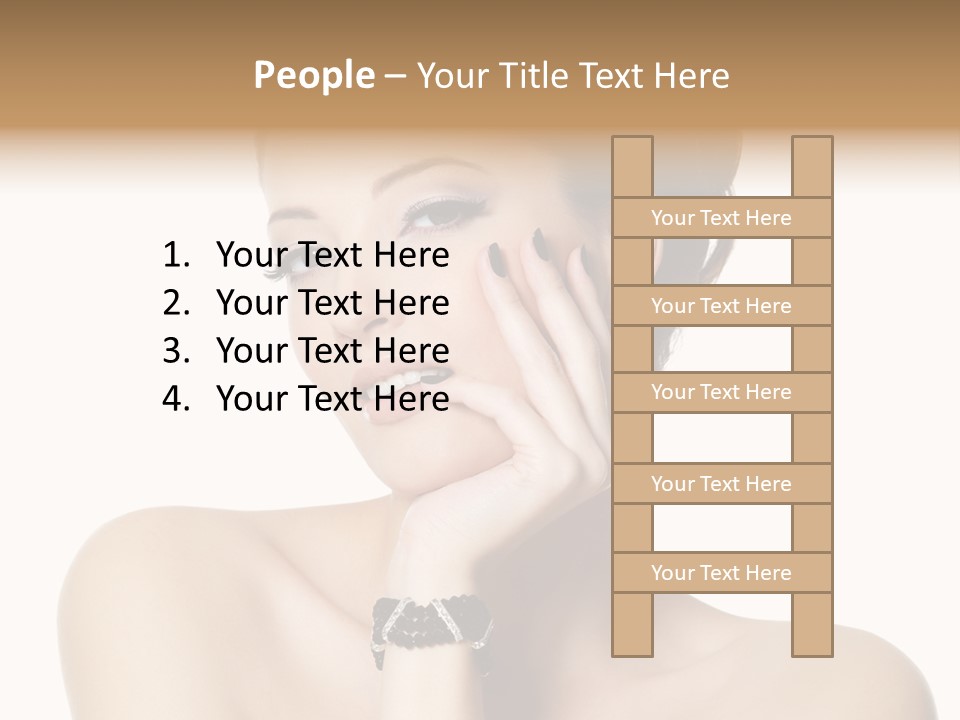 White Background Make Up  PowerPoint Template