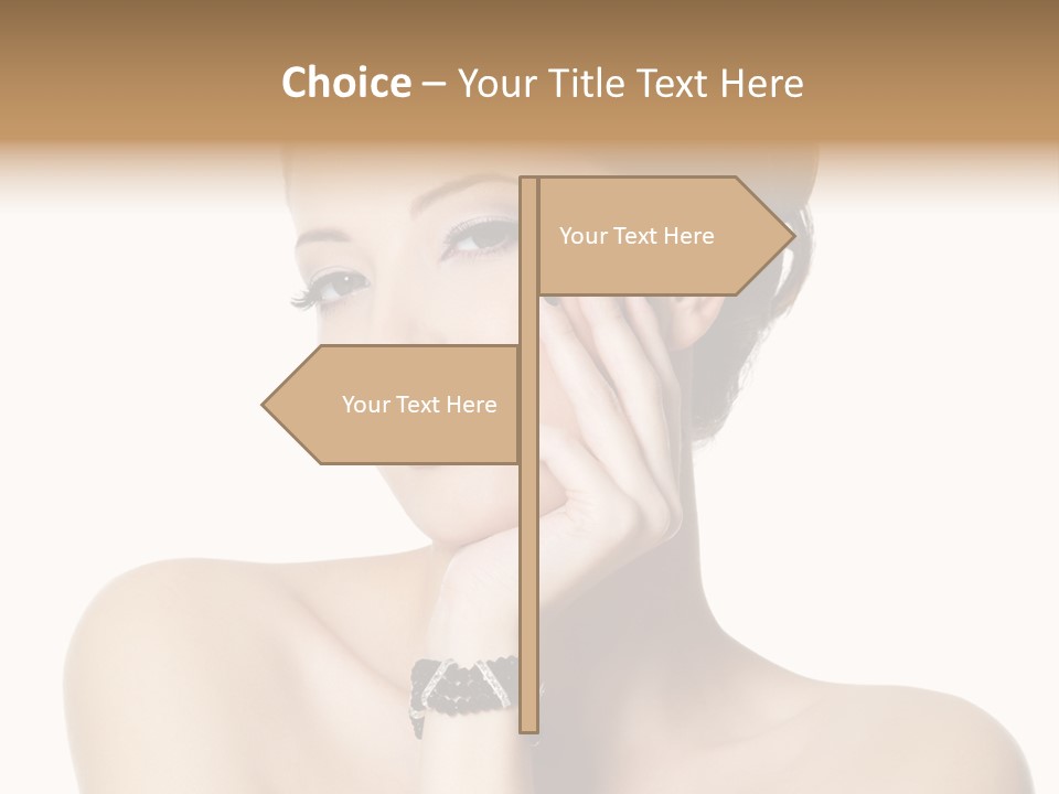 White Background Make Up  PowerPoint Template