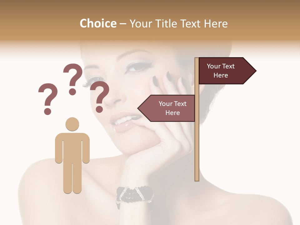 White Background Make Up  PowerPoint Template