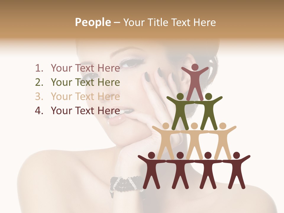 White Background Make Up  PowerPoint Template