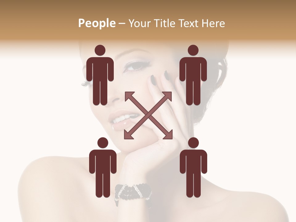 White Background Make Up  PowerPoint Template