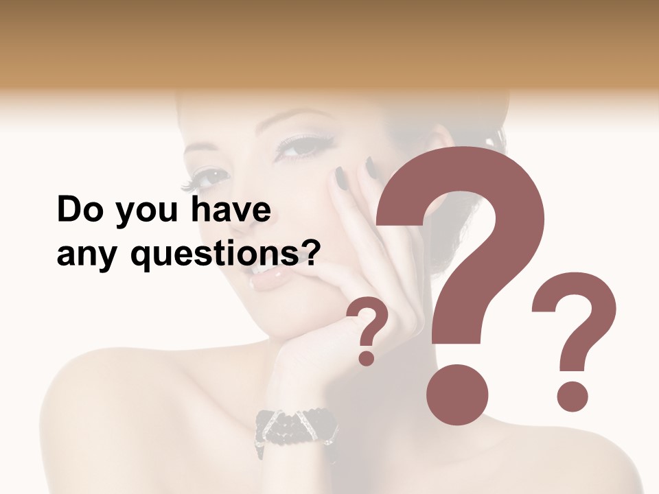 White Background Make Up  PowerPoint Template