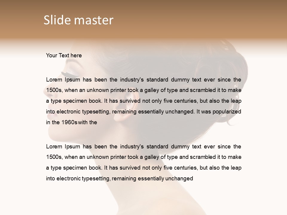 Face Elegance One PowerPoint Template