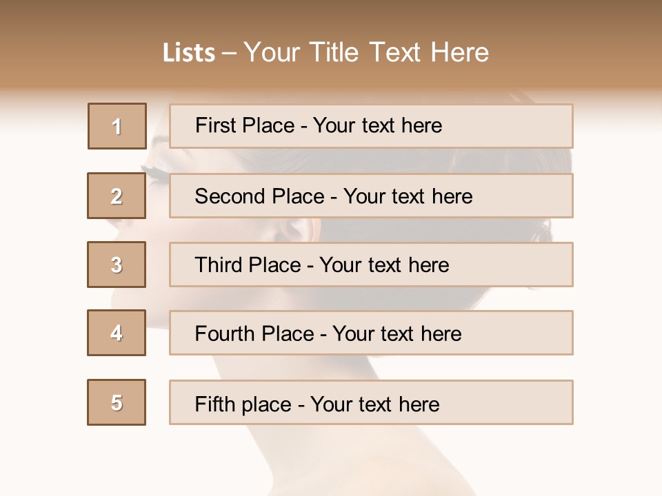 Face Elegance One PowerPoint Template