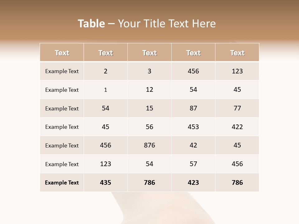 Face Elegance One PowerPoint Template
