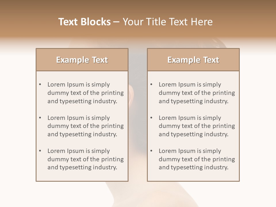 Face Elegance One PowerPoint Template