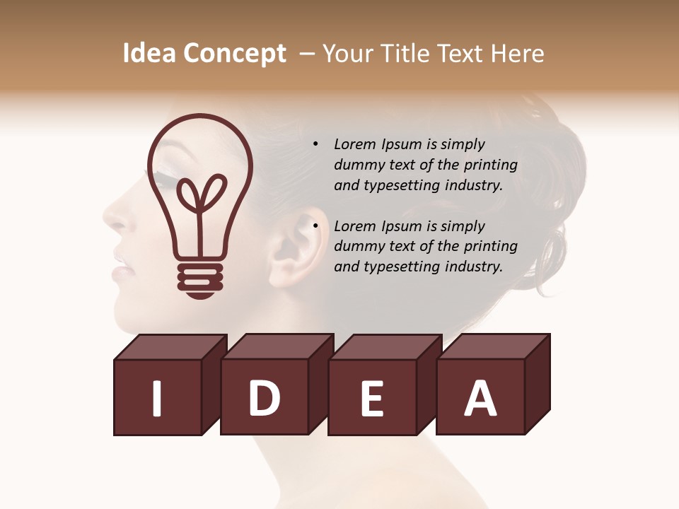 Face Elegance One PowerPoint Template