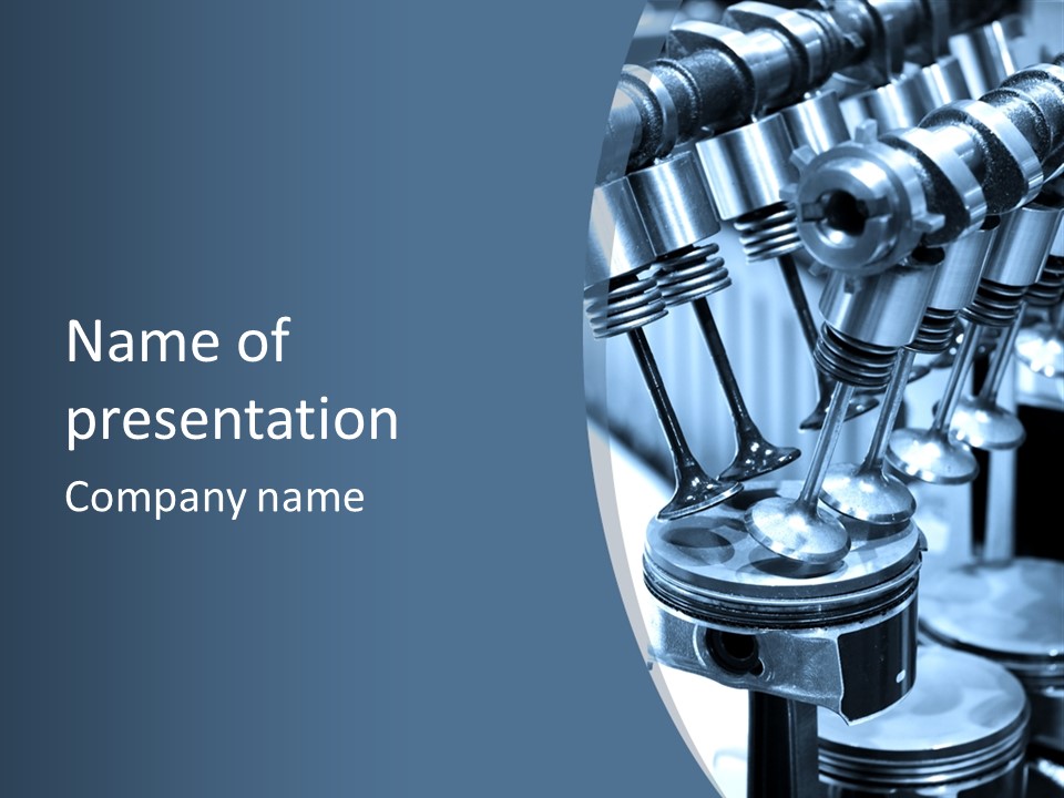 Propulsion Metallic Valve PowerPoint Template