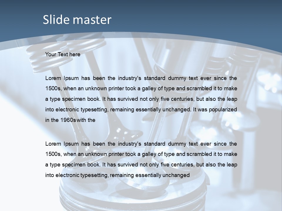 Propulsion Metallic Valve PowerPoint Template