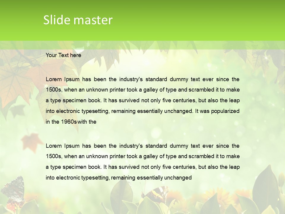 Pretty Colorful Wild PowerPoint Template