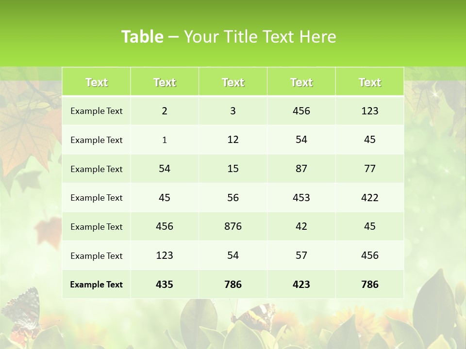 Pretty Colorful Wild PowerPoint Template