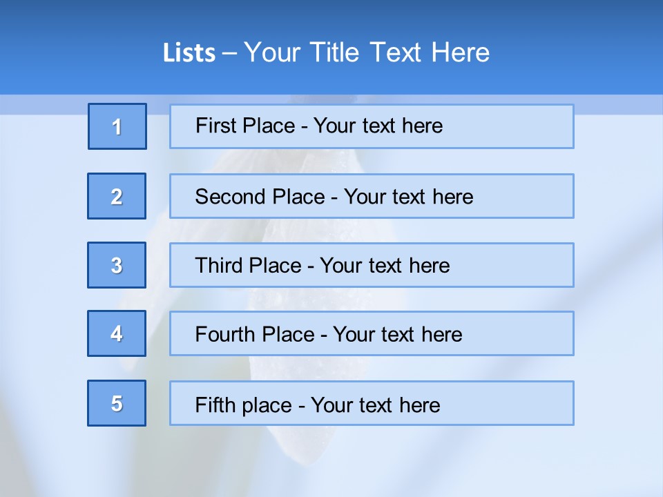 Closeup Dew Spring Flower PowerPoint Template
