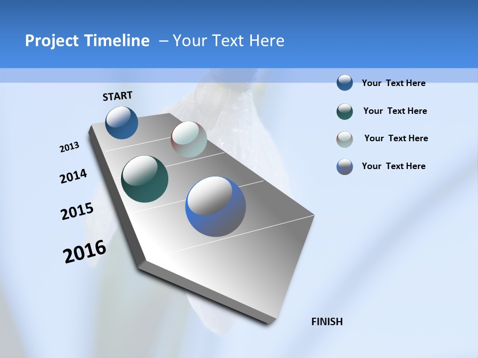 Closeup Dew Spring Flower PowerPoint Template