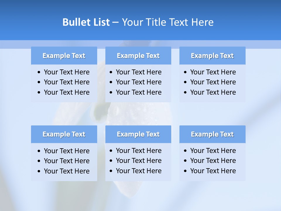 Closeup Dew Spring Flower PowerPoint Template