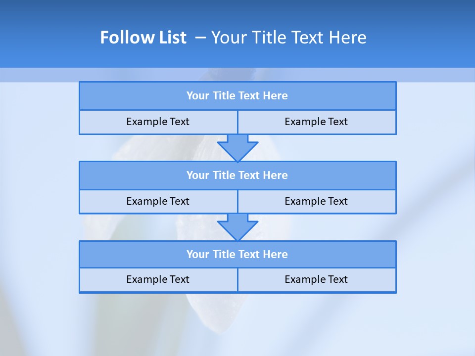 Closeup Dew Spring Flower PowerPoint Template