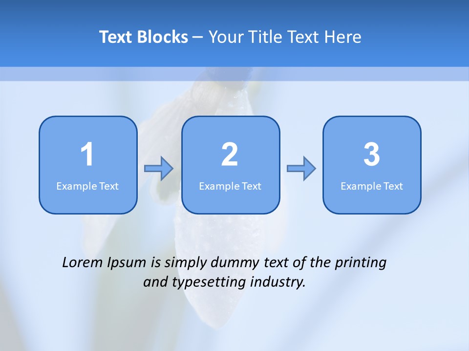 Closeup Dew Spring Flower PowerPoint Template